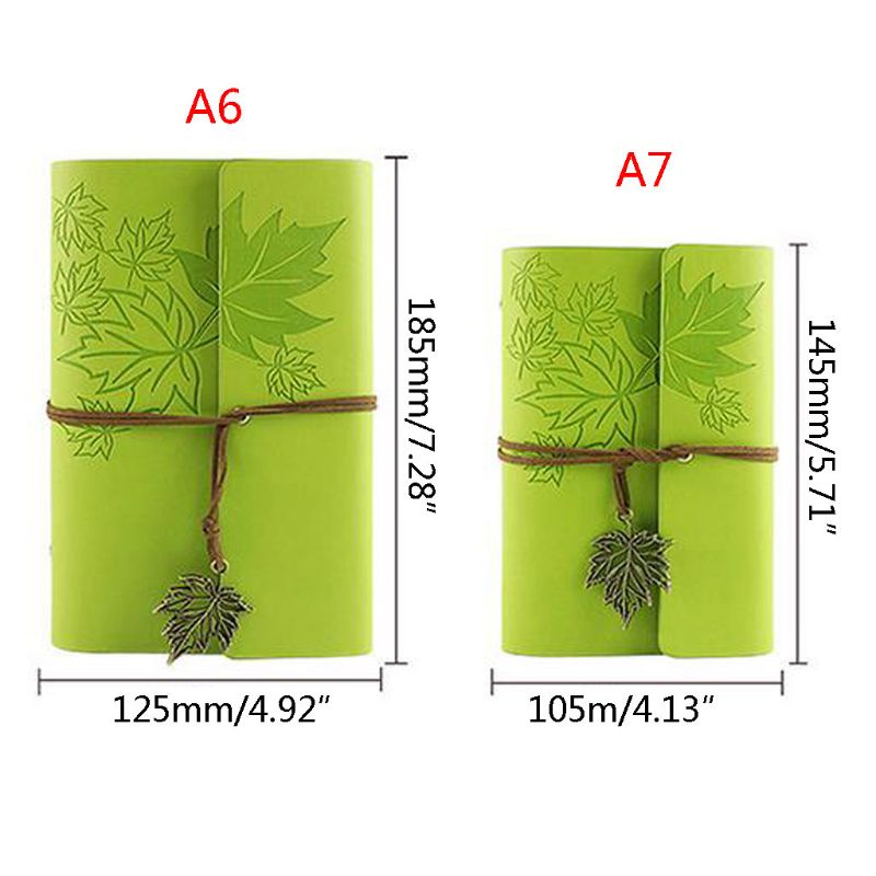 Leather Writing Journal Notebook, Classic Spiral Bound Notebook Refillable Diary