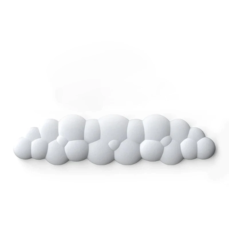 Cloud Wrist Rest Keyboard Memory Foam Mouse Mat Anti-slip Keyboard Handle Support MousePad Set Ergonomic Cloud Wrist Brace: Orange