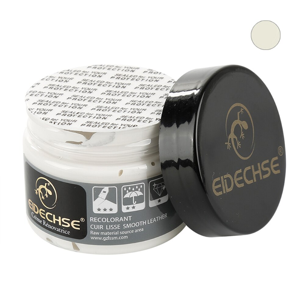 Kit de reparación de cuero líquido para coche, herramienta de reparación de cuero líquido, asiento automático, abrigos, agujeros, grietas para arañazos, 50ML: beige white