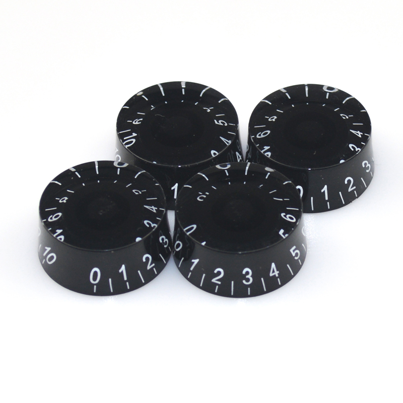 4 PCS Round Guitar Knobs Speed Volume Tone Control Knobs Rotary Knobs for Electric Guitar Parts Replacement