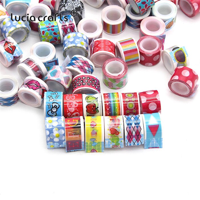 Lucia hantverk 10 st tecknade band självhäftande klistermärke självhäftande scrapbooking dagbok spetsdekoration skolkontorsmaterial  i1016: Stil 2