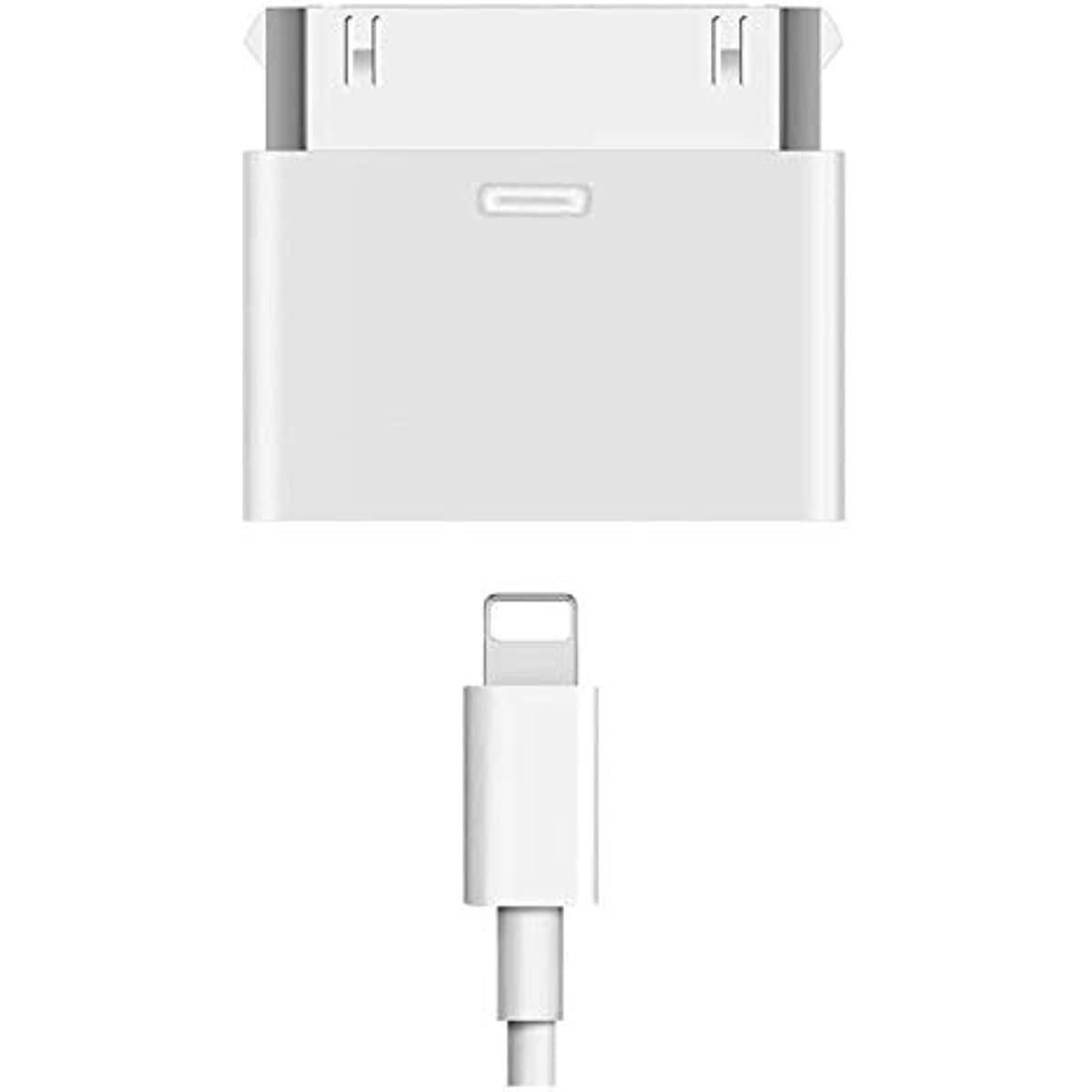 Lightning  to 30-- pins adapter, oplaad- en synchronisatieconverter voor 30- pins dockingstations, compatibel met iphone 4/4s/ en ipod touch (geen audio).