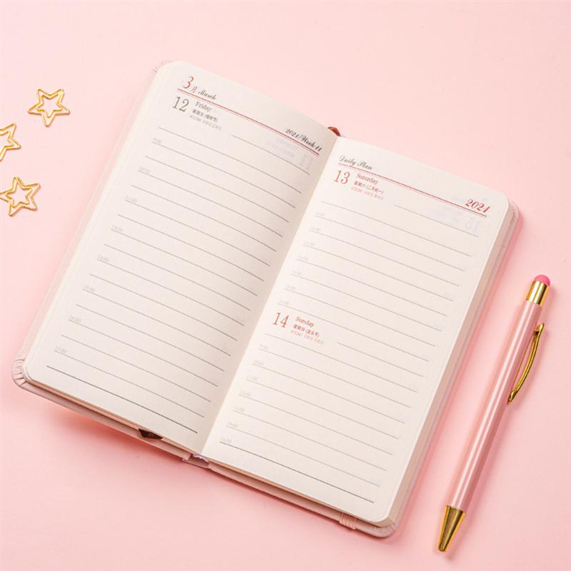 1pc Planning Notebook Calendar Annual Note Book Portable Schedule Note Book