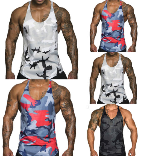 Gilet imprimé pour hommes, respirant et moulant, pour Fitness, sport d&#39;athlétisme, Fitness,