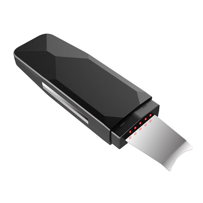 Ultrasoon scrubber schep huidmachine vibratie ionen verwijdering mee-eters reiniging schoonheidsapparatuur peeling scrubber