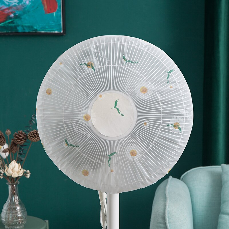 Stand Floor Fan Cover Fan Guard Storage Bag Full Coverage Dust Cover Protective Cover Dustproof Fan Protector Case Organizer: Chrysanthemum 45cm