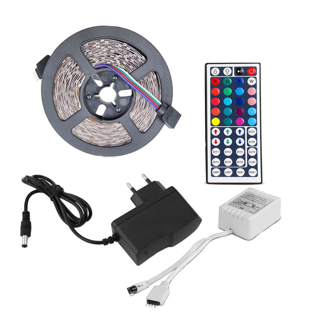 Led Strip 220V Afstandsbediening 5-Meter Geen-Waterdichte Flexibele Kleur Veranderende Rgb Smd 3528 300 Leds Strip licht