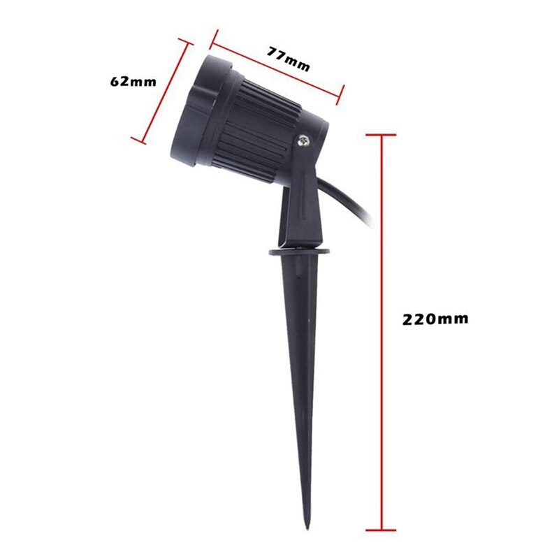 4Pcs Landscape Lights 5W LED Garden Lights 12V Path Lights Outdoor Spotlight COB Super Bright for Garden Patio Wall Yard