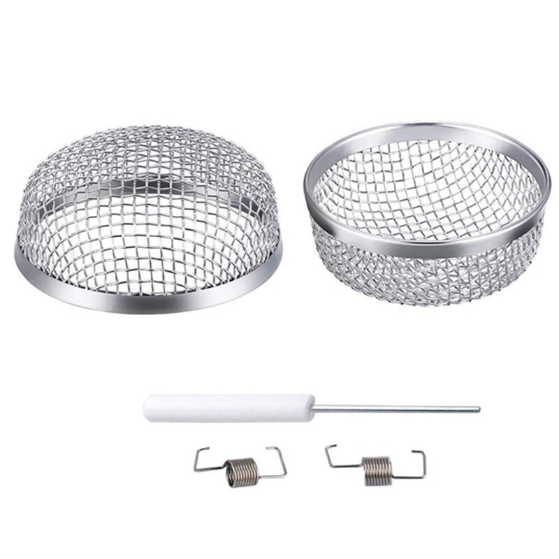 2 Pack Flying Insect Sn Rv Furnace Vent Cover 2.8 Inch Stainless Steel Mesh With Installation Tool