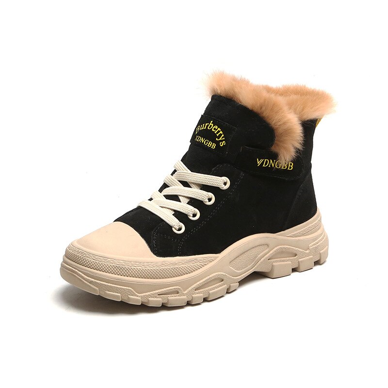 Kinderen schoenen winter lederen jongens en meisjes Martin laarzen non-slip zachte bodem wilde kinderen snowboots