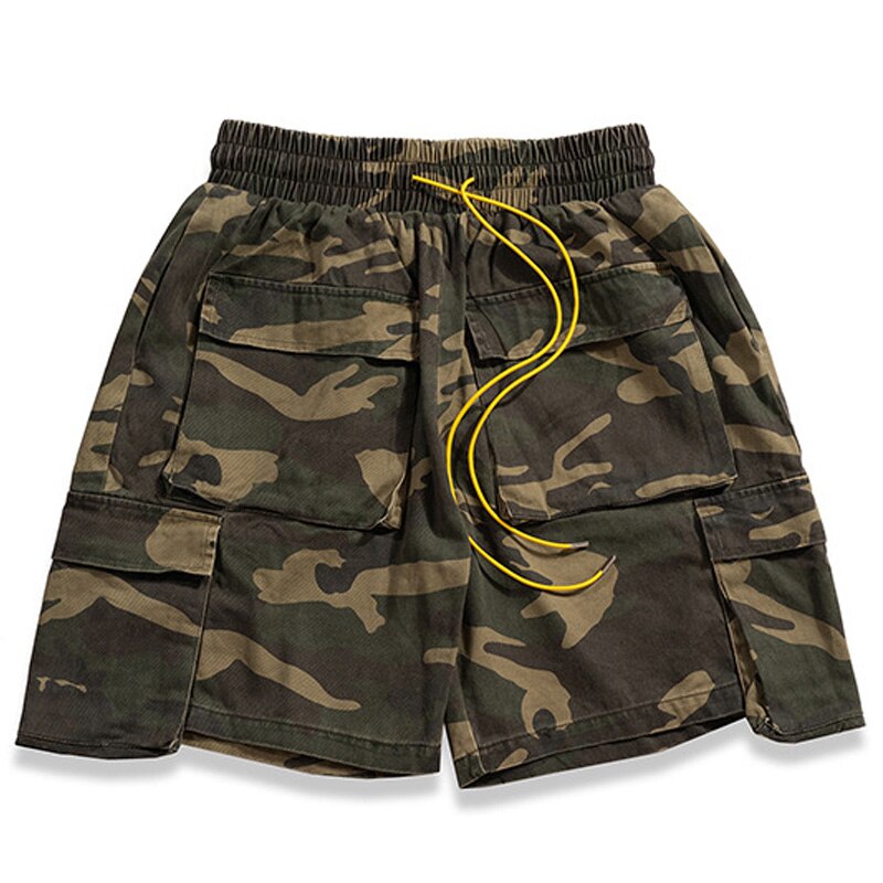 Bf style shorts kvinder vintage multi-lommer camouflage cargo shorts streetwea all match casual cadet camo shorts: 2 / L