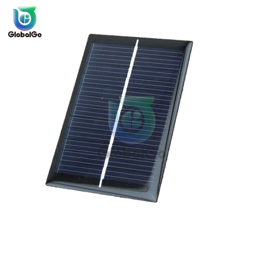 Solpanel 6v mini solcellesystem gør-det-selv til dc batteri mobiltelefon opladere bærbare 0.6w 1w solcelle til legetøj smart hjem belysning