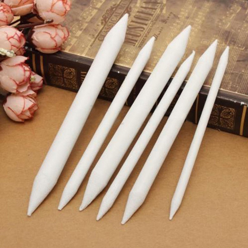 6 unidades de limpiaparabrisas de papel especial para bocetos, bolígrafo blanco de corrección, bolígrafo de papel de arroz, bolígrafo de limpieza, herramienta de dibujo artístico, pincel de pintura, suministros de arte