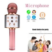 Original Wireless karaoke microphone Bluetooth Micro 6D0 super bass Home KTV For Music Singing microfono Mic microphone for sing