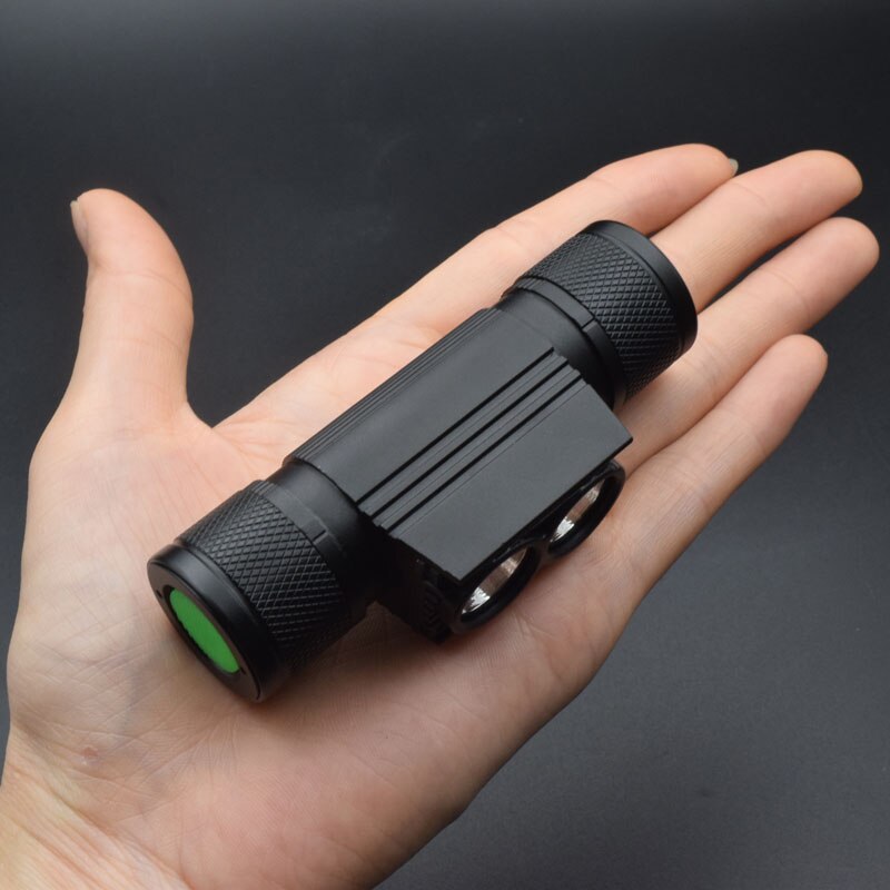 XANES D25 1650LM 2 x XPL LED 6 Modes Stepless Dimming USB Interface IPX6 Waterproof Headlamp Emergency Lamp Torch Spotlights