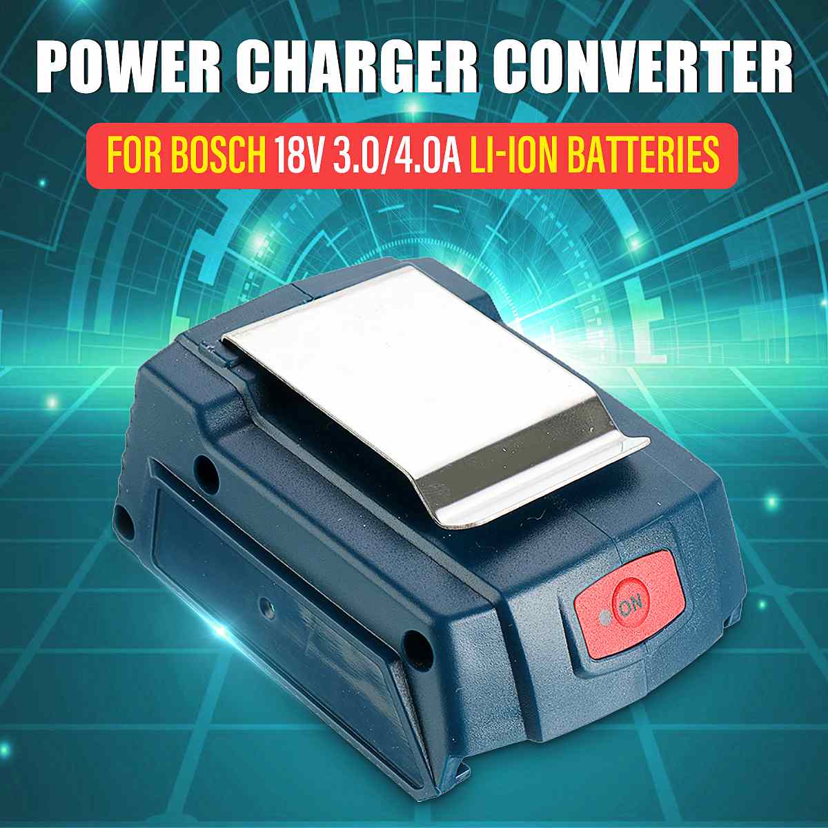 USB Power Phone Charger Adapter Converter for Bosch 18V 3.0/4.0A Li-ion Battery to Phone Charging Charger Emergency Power Supply