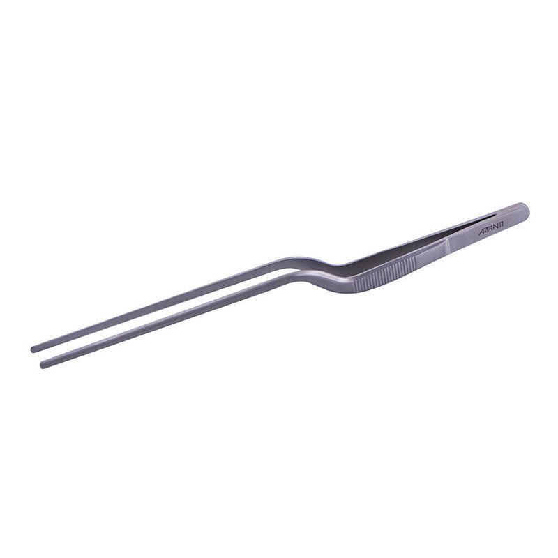 5.47inch Mini Chef Plating Tweezer Tongs Serving Presentation Stainless Steel Offset Chef Kitchen Tool 13.9cm