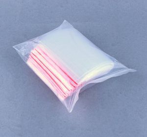 100 stuks 6 x 9cm plastic kleine zakjes snoep verpakking verpakkingszakken briefpapier houder ziplock zakken doorzichtige polyzak hersluitbaar
