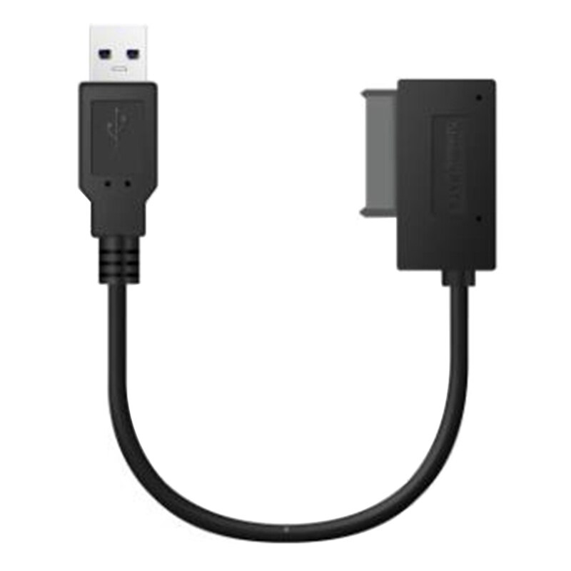 Adaptador usb 6p + 7p cd dvd rom sata para usb 2.0 conversor slimline sata 13 pinos cabo de movimentação para computador portátil portátil: Default Title