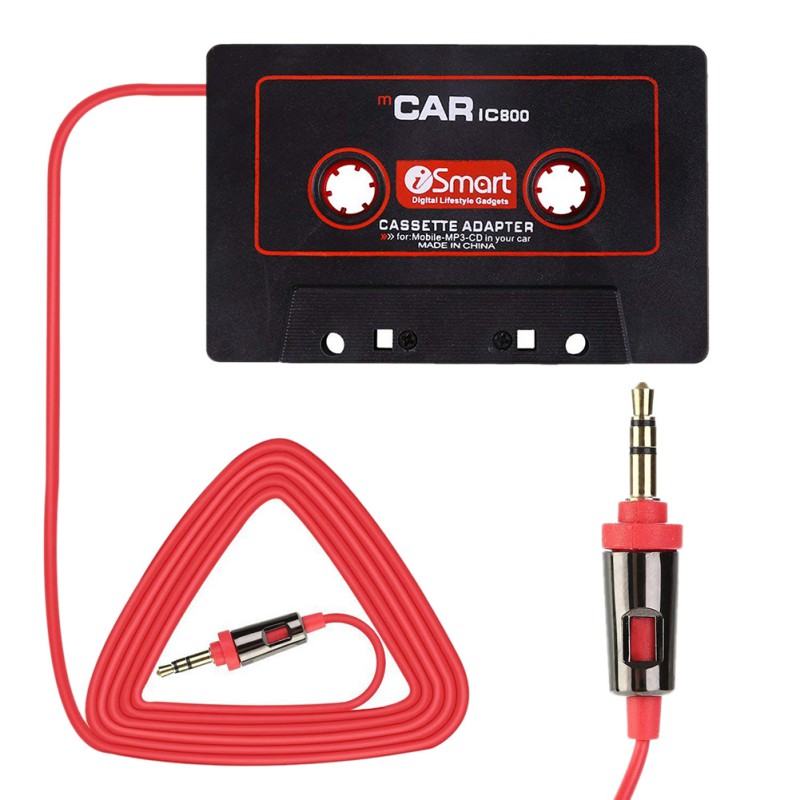 Auto Cassette Adapter Cassette Mp3 Speler Converter Voor Telefoon MP3 AUX Kabel Cd-speler 3.5mm Jack Plug