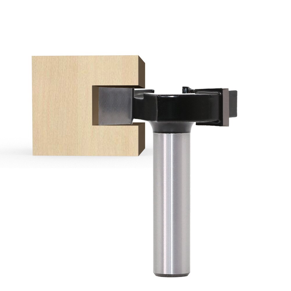 1/2 &quot;12Mm Frezen 3 Fluit T-Slot Frees Cnc Timmerwerk Houtbewerking Gereedschap Schaven Bit Voor hout 2 Inch Snijden Diameter