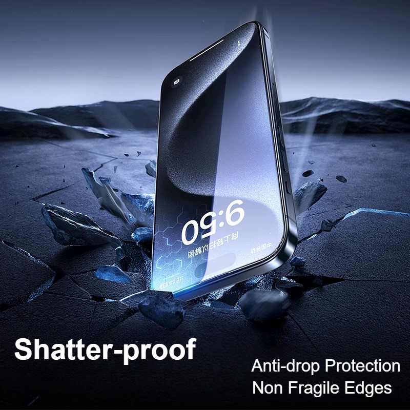 SmartDevil 2/3PCS Anti-fingerprint Tempered Glass Film for iPhone 15Pro Max 14Pro 13 15 Non-full Cover HD Clear Screen Protector
