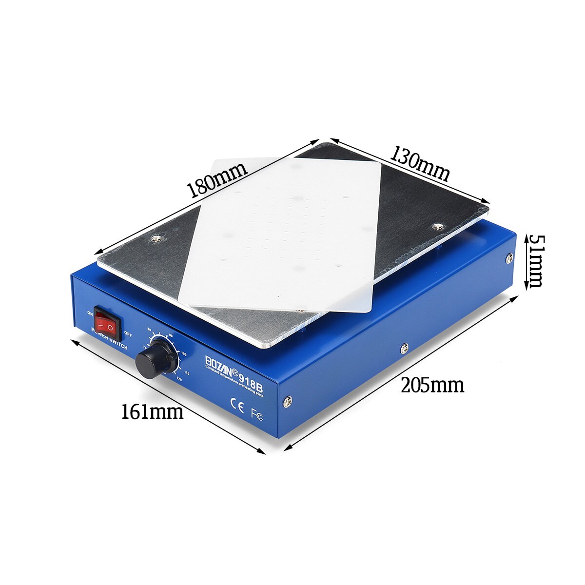 Separador de pantalla LCD, plataforma de calefacción de teléfono, máquina de reparación de eliminación de vidrio, cuerpo antiestático, placa de Metal automática, 450W