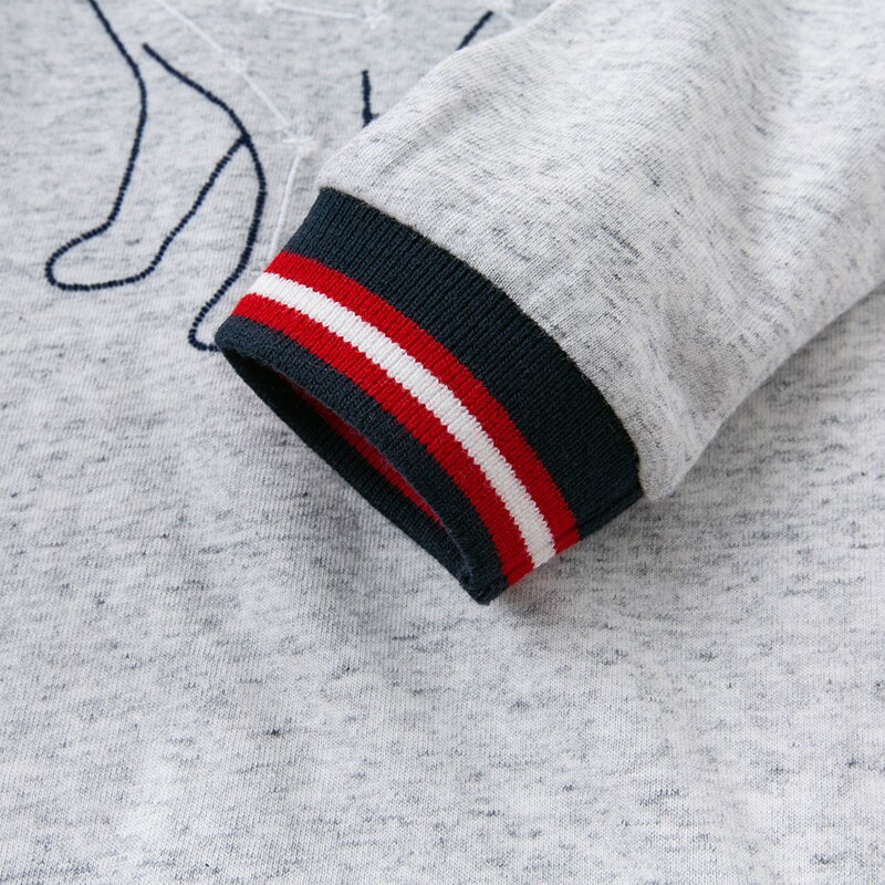 DBA14676 dave bella autunno del bambino dei ragazzi bello del fumetto a strisce T-camicia per bambini ragazzi dei capretti di modo di modo magliette