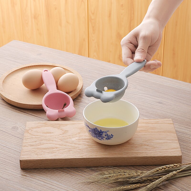 Handheld ovo divisor ovo separador branco eco-friendly trigo palha ovo ferramenta cozinha gadget padaria ferramenta