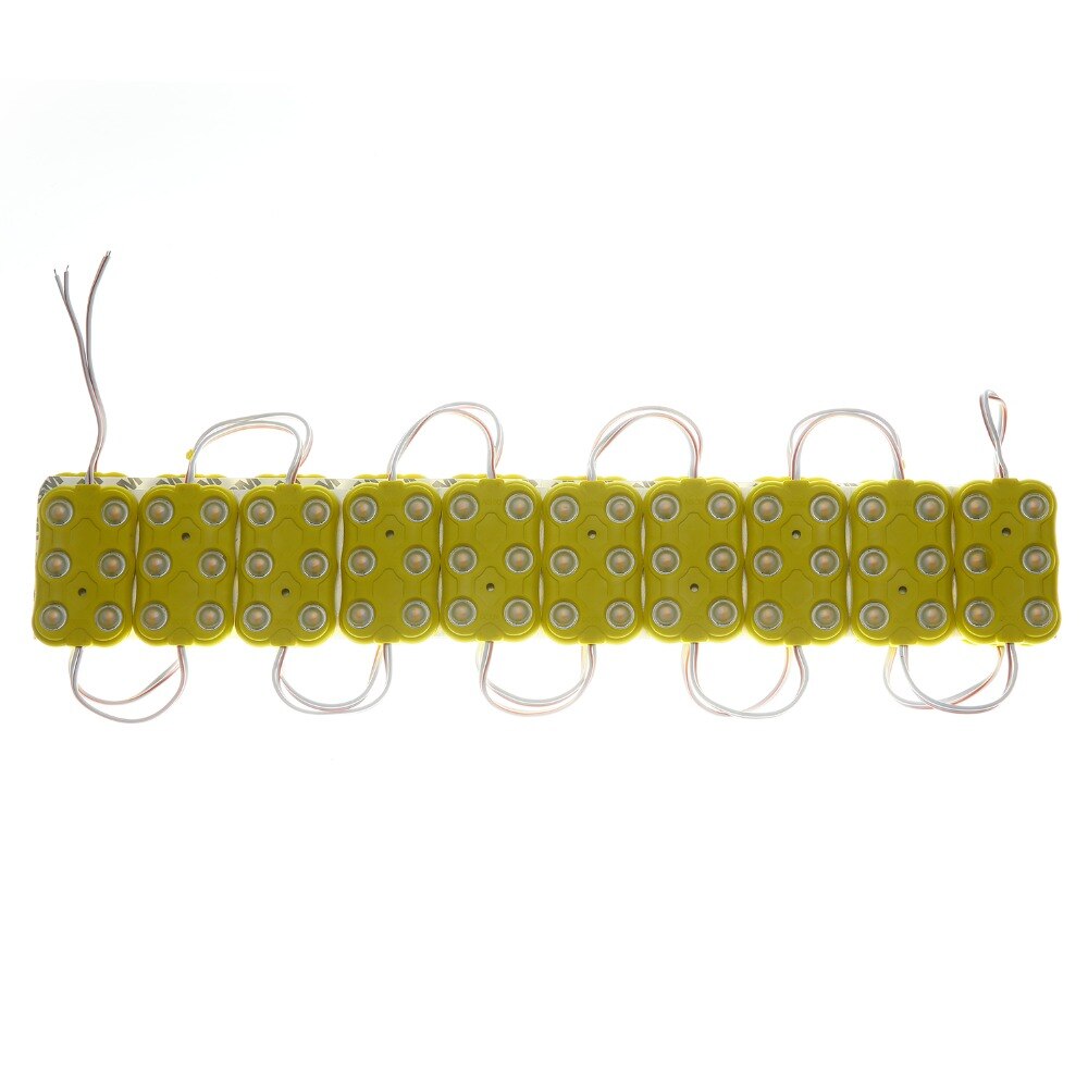 20 stuks 5730 5630 6 leds spuitgieten led lens super heldere led modules verlichting rood/groen/blauw/geel/roze/wit 12v