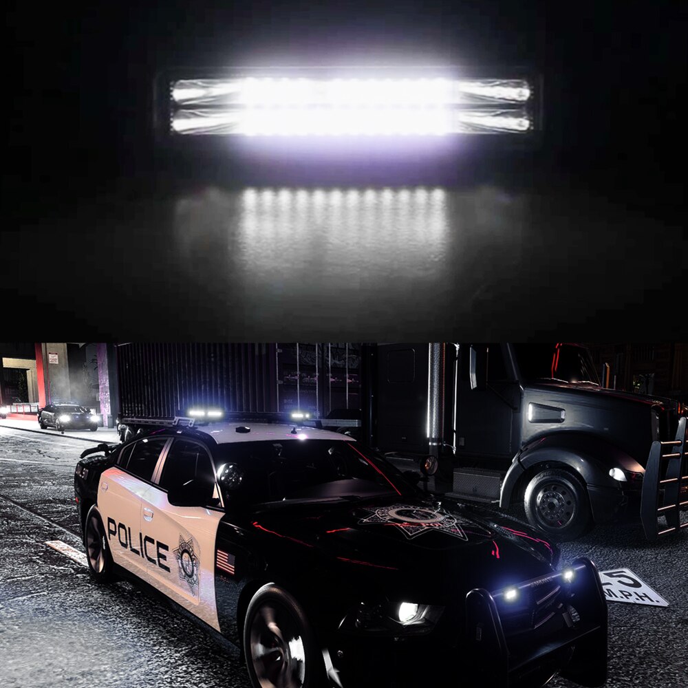 72W Auto Led Verlichting Bar Wit Licht Spotlight Led Mistlichten Voor Moto Offroad Atv 4X4 tractor Truck Auto Barra Led Koplamp