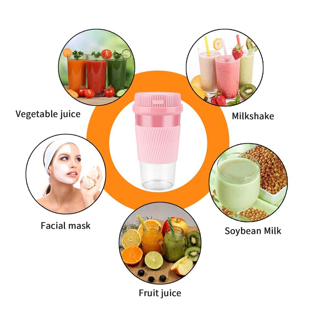 Reizen Draagbare Blender En Juicer Draagbare Elektrische Fruit Juicer Mixer Usb Herbruikbare Smoothie Reizen Cup