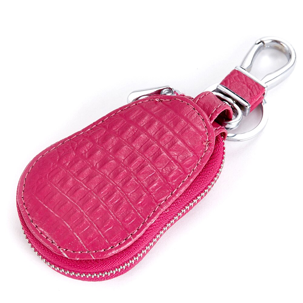 Heren sleutel portemonnee krokodillenpatroon auto sleutelhouder etui tas sleutel organizer huishoudster sleutelhanger hoesje portemonnee: Roos