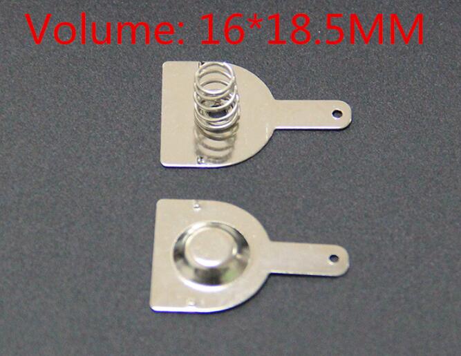 100 pcs 18650 positieve en negatieve enkel contact lente plaat (50 Pairs) 16x18.5mm