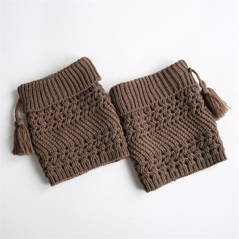 Crochet Boot Socks Women Leg Warmers Ladies Dance Socks Winter Warm Socks Soild Leg Warmers