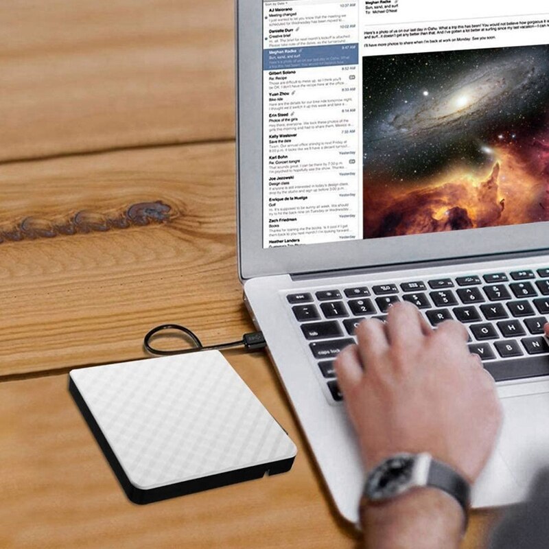 Eksternt dvd-drev ekstern usb 3.0 dvd rw cd-brænder slim carbon korndrev brænderlæser afspiller til pc bærbar optisk drev (w