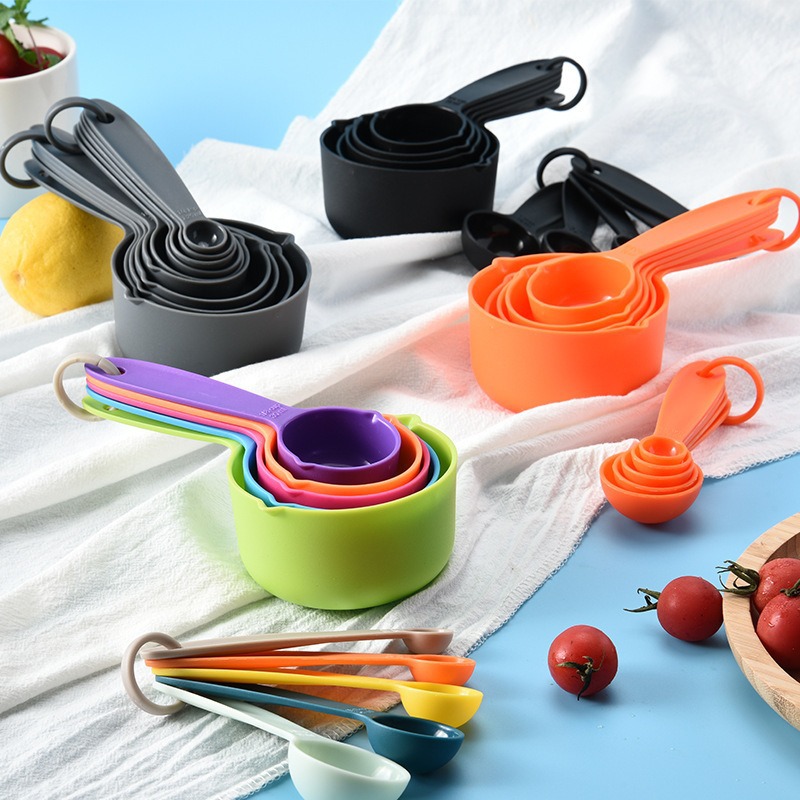 10Pcs Multi Purpose Lepels Cups Set Meetinstrumenten Bakken Accessoires Keuken Gadgets Levert Draagbare Thee Koffie Vloeibare Meel