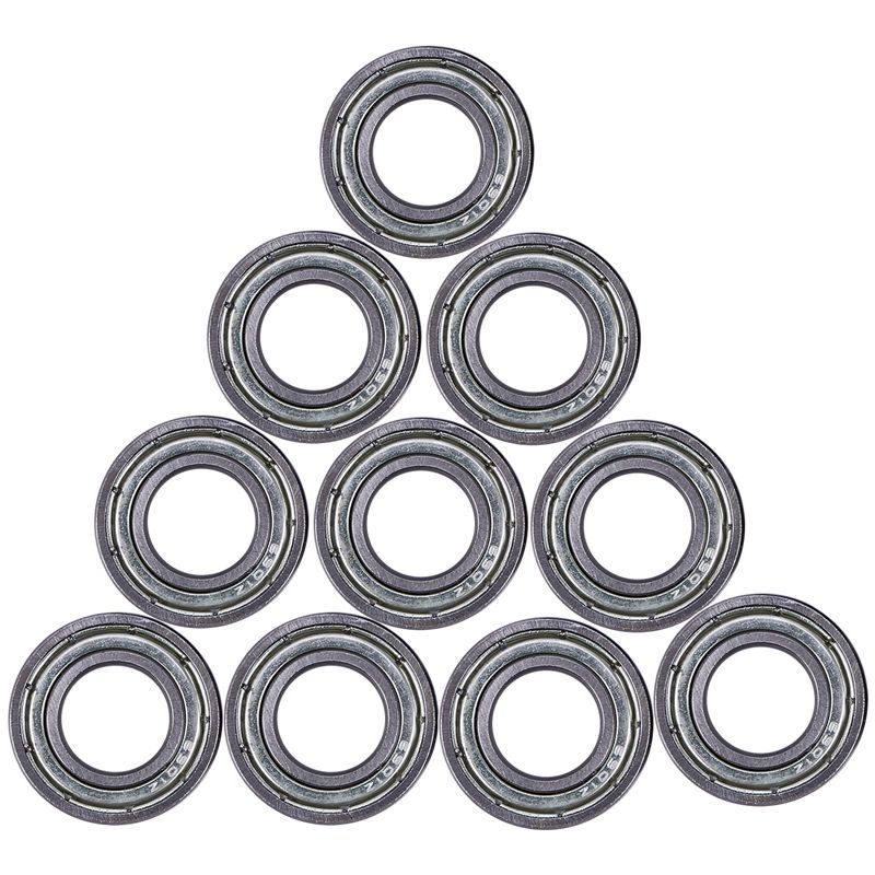 10 szt. 12mm x 24mm x 6mm uszczelnione łożyska kulkowe zwykłe 6901Z