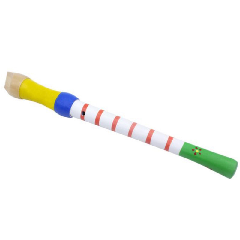 8-Gat Fluit Klarinet Piccolo Trompet Trompet Speelgoed Houten Vroege Jeugd Onderwijs Speelgoed Muzikale Onderwijs Muziekinstrument Whit: Default Title