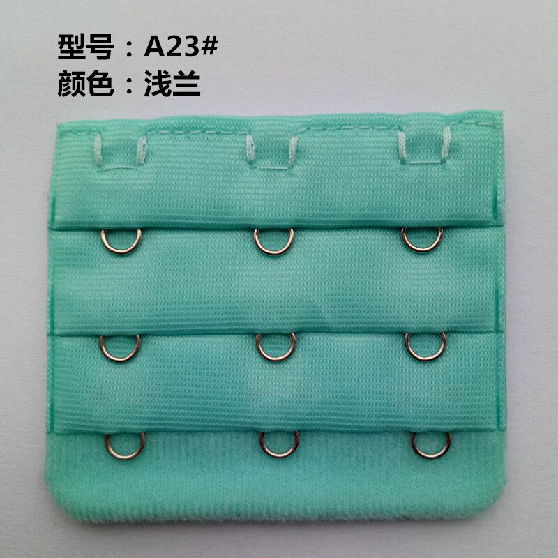Extensores de sujetador de acero inoxidable para mujer, 3 filas * 3 hebillas, ganchos, hebilla de extensión de ropa interior, accesorios íntimos, 2 unids/lote: Style 16