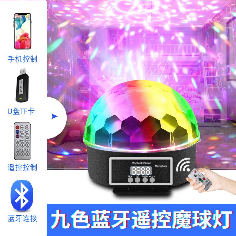 DMX512 Rgb Geluid Controle Led Stage Light Crystal Magic Ball Lamp Disco Light Wedding Party Ktv Dj Podium Verlichting