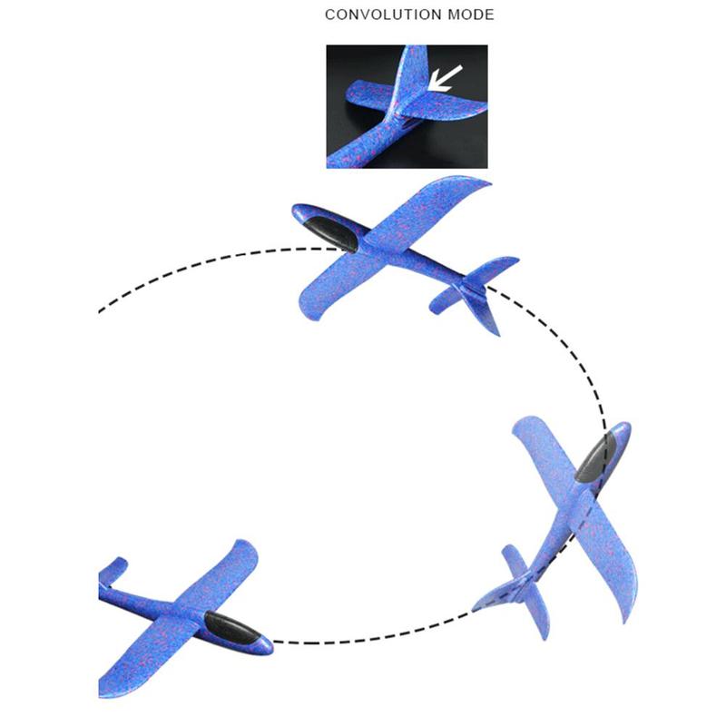 Grand 37cm main jeter avion vol planeur avions EPP mousse avion modèle sac de fête charges enfants jouets en plein air lancement jeu jouet