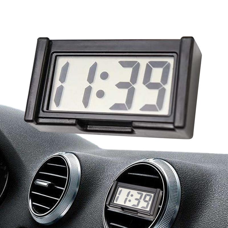 Mini Digitale Auto Uhr Kleine Auto Armaturenbrett Uhr Selbstklebende Stock Mini Digital Uhr Auto Zubehör Für Auto Armaturenbrett Deko