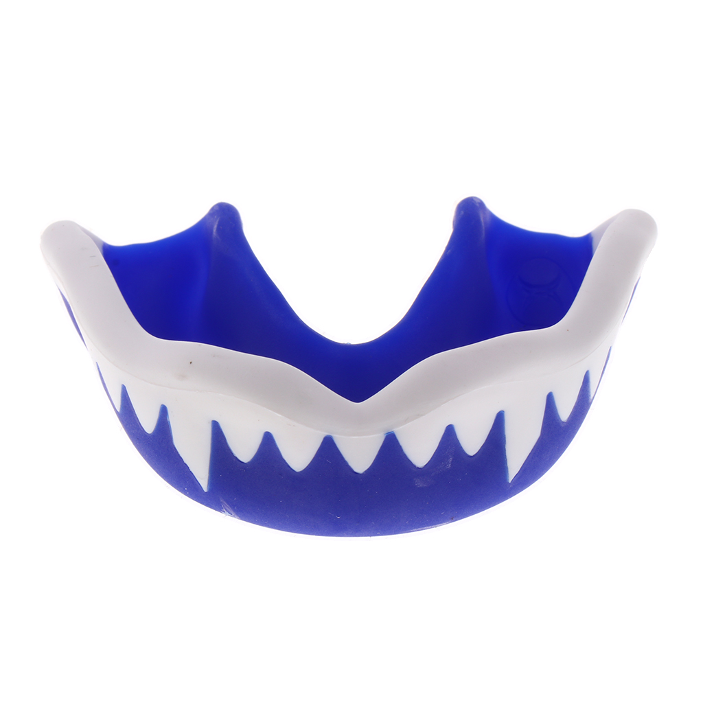 Neue Stil Mund Schutz Gum Schild Muay Thai Boxing MMA Zähne Protector Rugby Kickboxen Fußball Sport Zähne Schutz: Blau