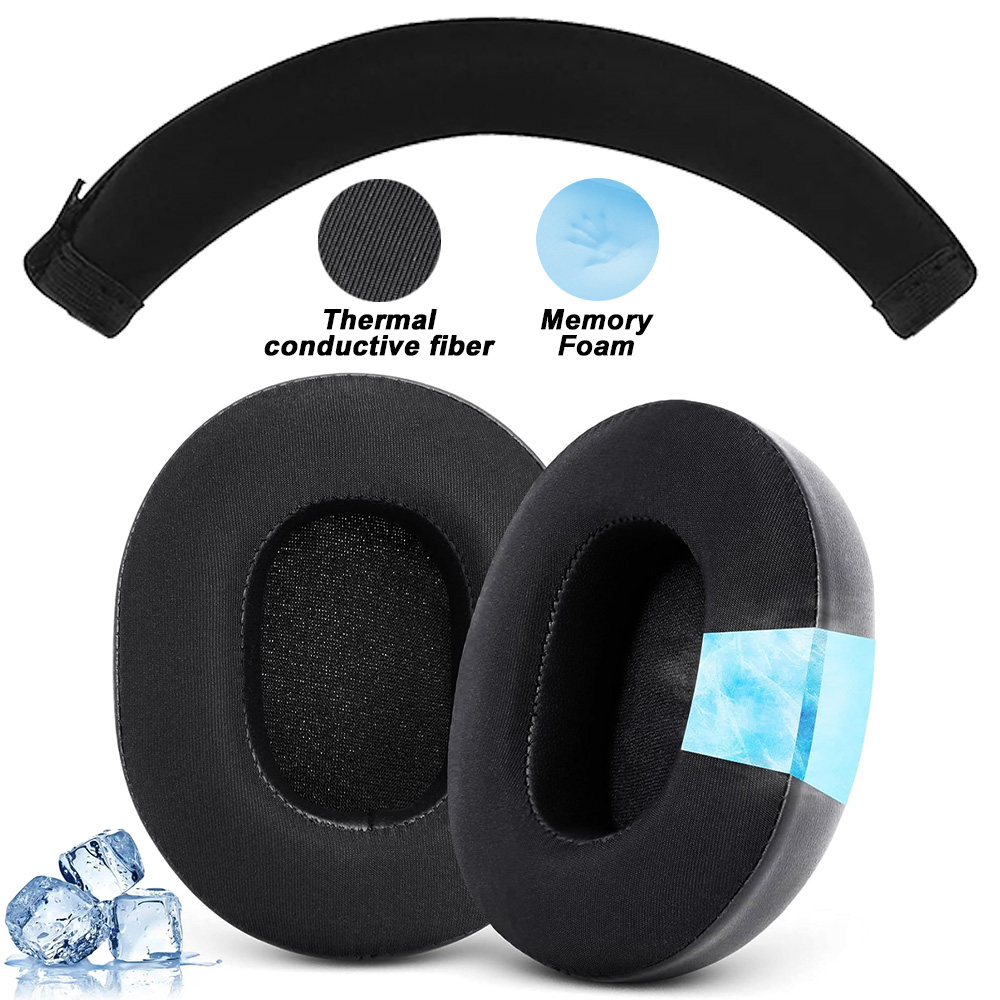 Almohadillas de auriculares para Edifier W600 660BT W800BT W830 W800X W808BT K800 K830 K815P K841P almohadillas de repuesto orejeras Memor: WHEAT