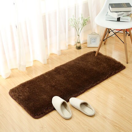 Myk badematte for innredning toalett stort baderom teppe fortykning sengematte i stuen tapis de bain til hjemmet sklisikre banyo paspas: Kaffe / Omtrent 50 x 120cm