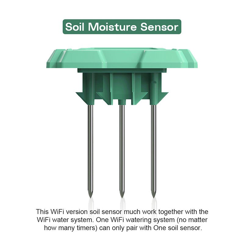 Wifi Verbinding Watering Timer Waterdicht Irrigatie Timer Water Timer Tuin Irrigatie Controller Smart Bevloeiing: Soil moisture sensor