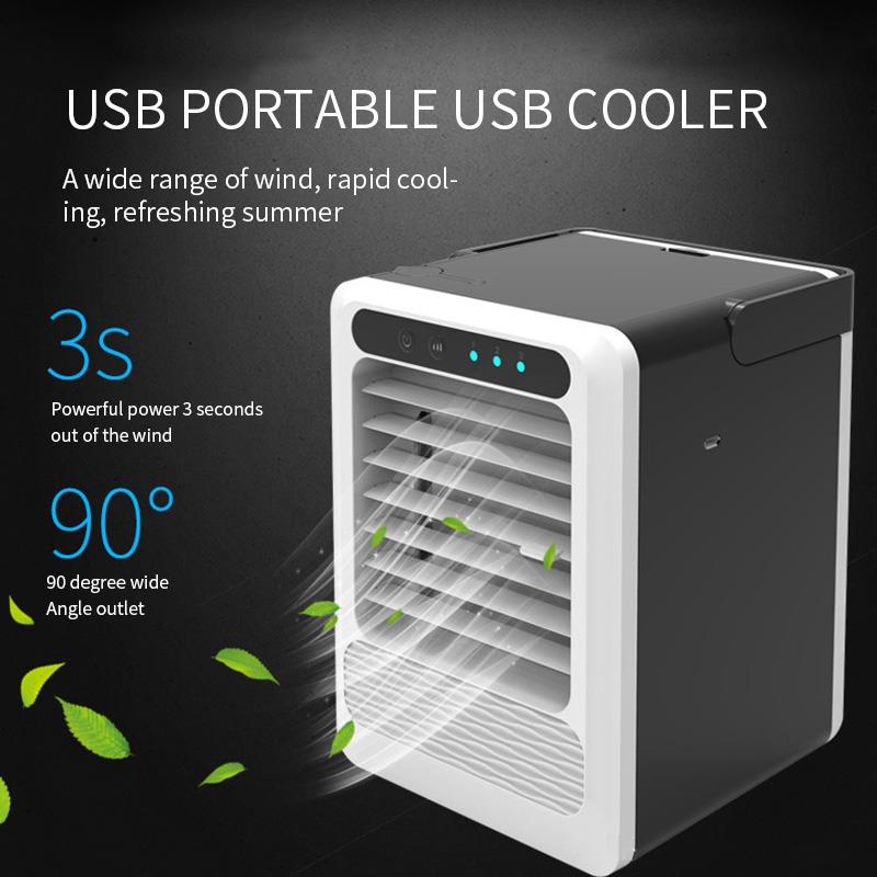 Draagbare Mini Ventilator Usb Luchtbevochtiger Airconditioner Desktop Slaapkamer Home Office Koeler