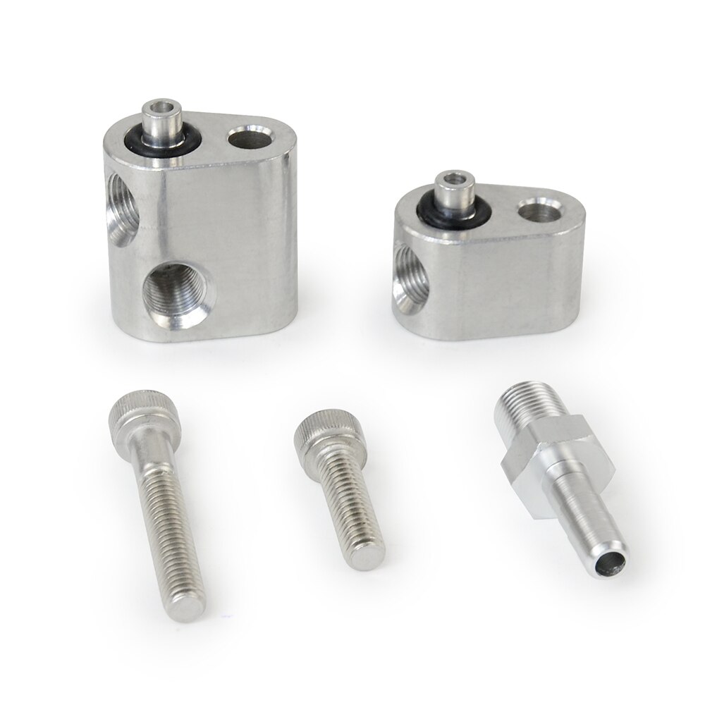 Aluminiumslegering l gass sylinder kropp bypass slangesett kjølevæske crossover  ls1 motor 551675 dampport passer for alle gm -serier