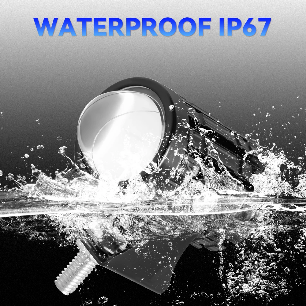 2 stks motorfiets led-koplamp 12 v hoge heldere led-verlichting lamp voor motor moto led extra spots